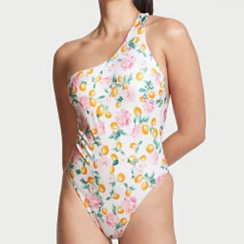 Victoria’s Secret Floral One Shoulder One-Piece Swimsuit Size XL